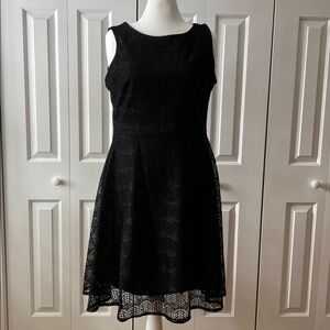 Danny & Nicole Black Lace Mini Dress